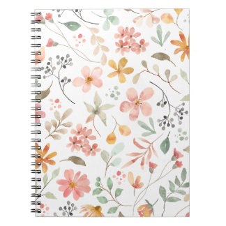 Carnet Floral Print Notebook