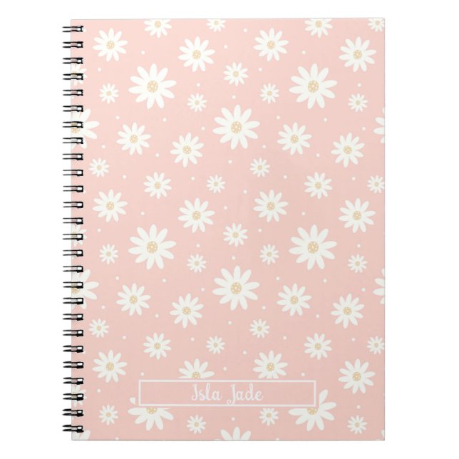 Carnet Floral Rose Daisy (Devant)