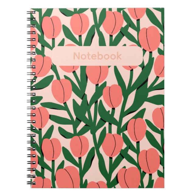 Carnet Floral – Thème Fleur Élégant  (Devant)