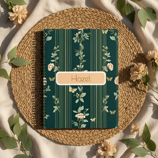 Carnet Floral Vert Luxueux