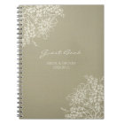 Carnet floral vintage de livre d'invité de mariage