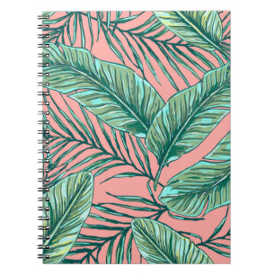 Carnet Flore de la jungle tropicale : Palm Feuille Motif