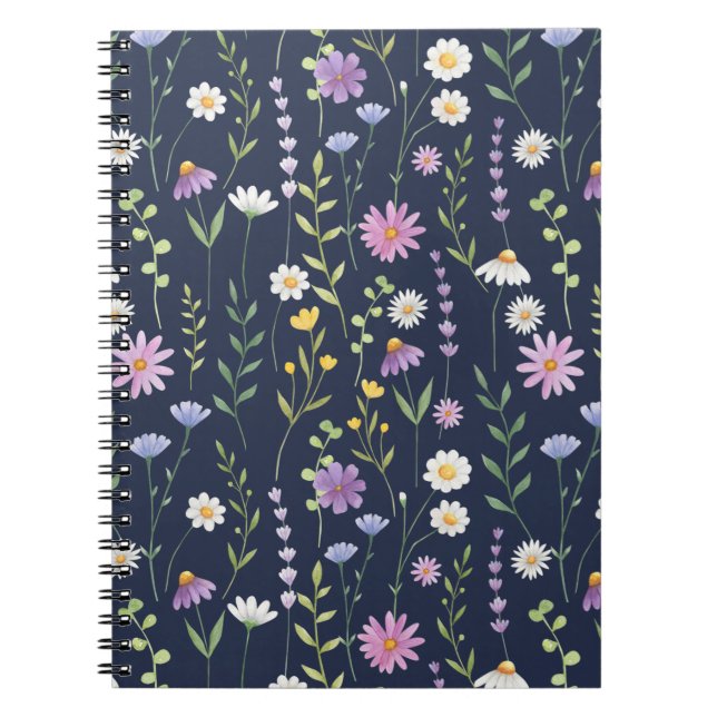 Carnet Flore Surface Motif-Fashion Fleurs de printemps (Devant)