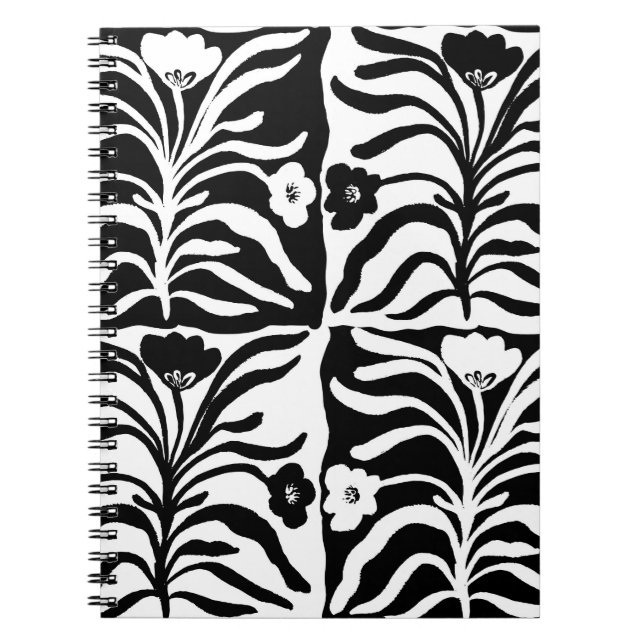 Carnet Flore tirée à la main : Abstrait Vintage (Devant)