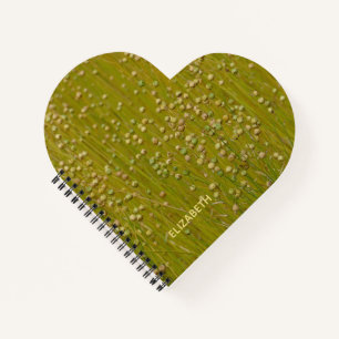 Carnet Flore verte multicolore personnalisée