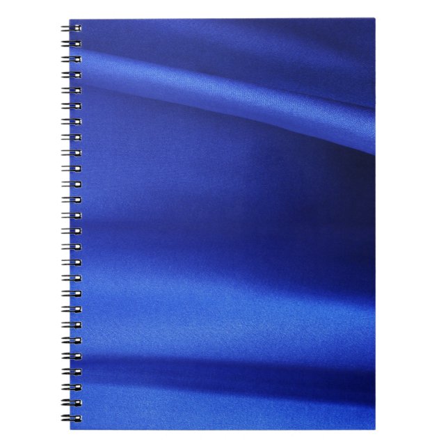 Carnet Flow Blue Silk Fabric Abstrait (Devant)