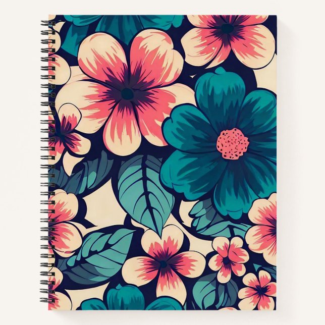 Carnet Flower tropical (Devant)