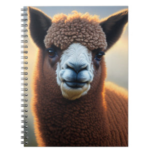 Carnet "Fluffy Majesty : le grand alpaga Brown Wooly"