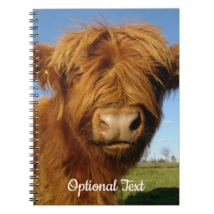 Carnet Fluffy Scottish Highland Cow