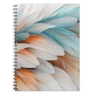 Carnet Flux de plume abstrait – Élégance douce