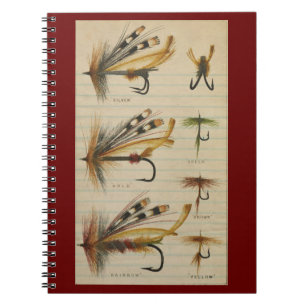 Carnet Fly Fishing Tackle Flies Spiral Photo Notebook