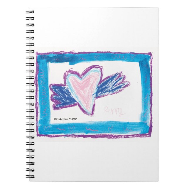 Carnet Flying Heart - Dessins d'enfants pour le CHOC  (Devant)