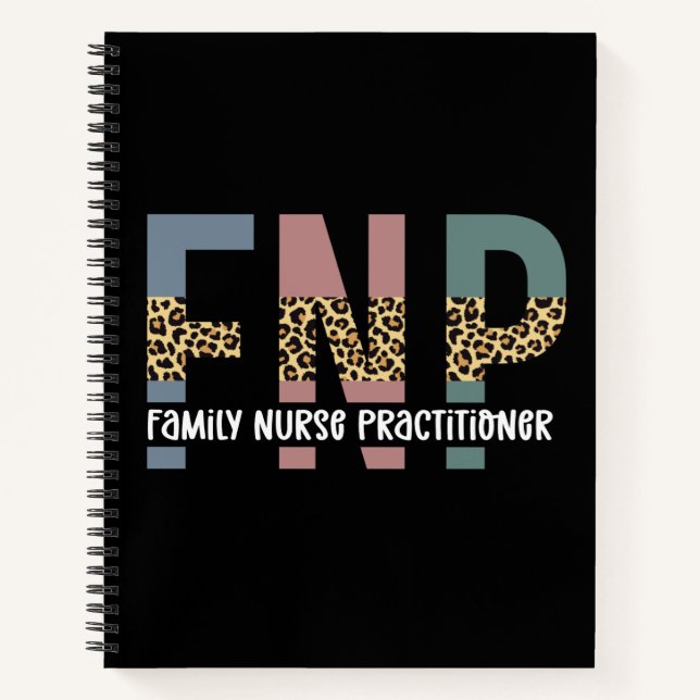 Carnet FNP Family Nurse Praticien Cheetah Imprimer (Devant)