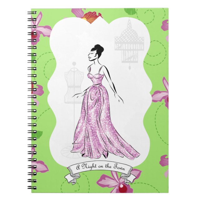 Carnet Fois à Paris Illustration de mode (Devant)