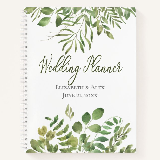 Carnet Foliage simple |avec devis | WEDDING PLANNER (Devant)
