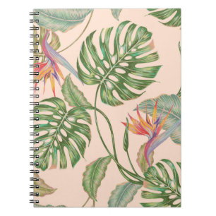 Carnet Fond de motif tropical vintage Floral sans soudure