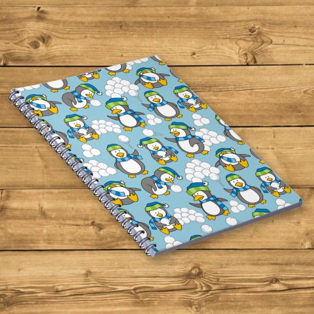 Carnet Fond de petits pingouins (Créateur téléchargé)