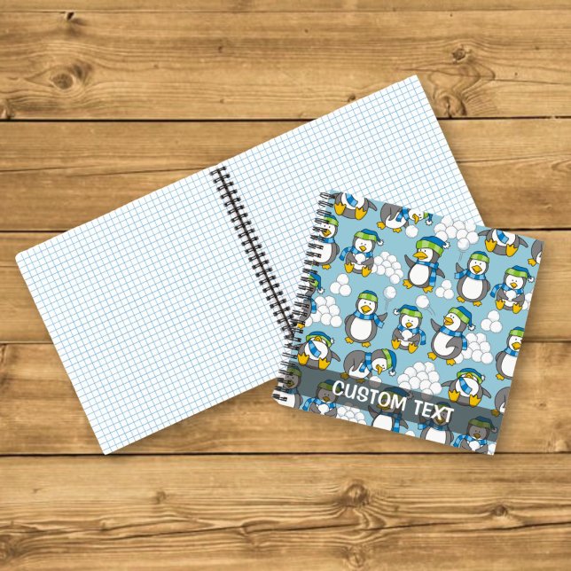 Carnet Fond de petits pingouins (Créateur téléchargé)