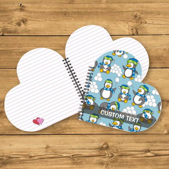 Carnet Fond de petits pingouins (Créateur téléchargé)