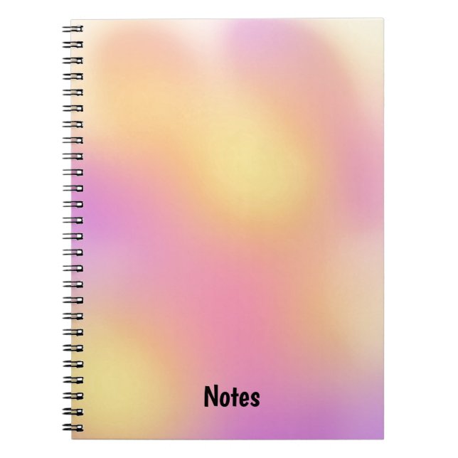 Carnet Fond de soleil couchant abstrait moderne (Devant)