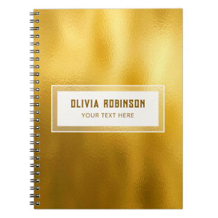 Carnet Fond d'or
