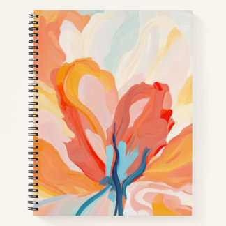 Carnet Fonds de fleurs peinture abstraite