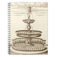 Fontaine de cour avec chérub ornemental