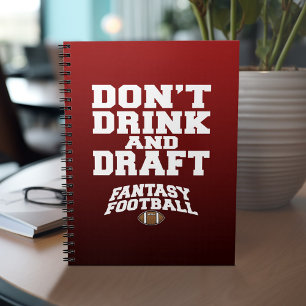 Carnet Football d'Imaginaire - Ne buvez pas et ne bavarde