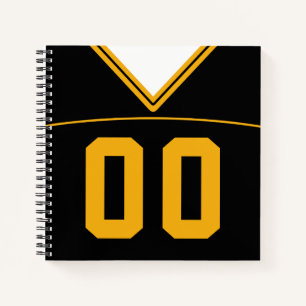 Carnet Football Jersey Custom Black & Gold