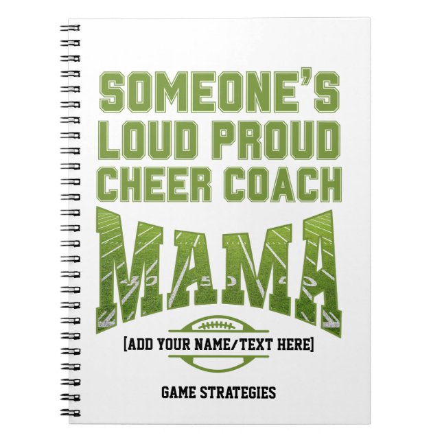 Carnet Football Maman LE LOUD FIER MAMA Jeu Plan DE QUELQ (Devant)