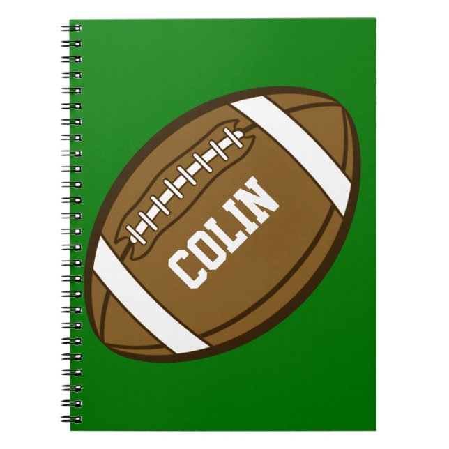 Carnet Football personnalisé pour les garçons qui aiment  (Devant)