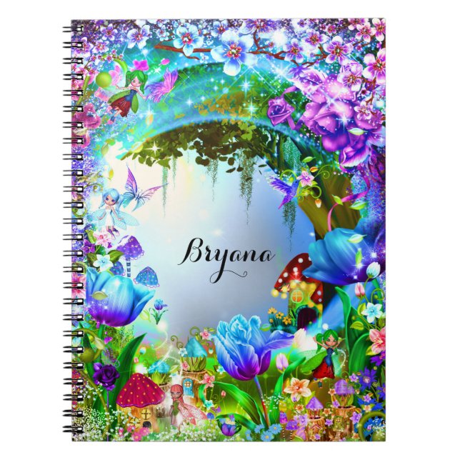 Carnet Forêt de fées enchantée magique (Devant)