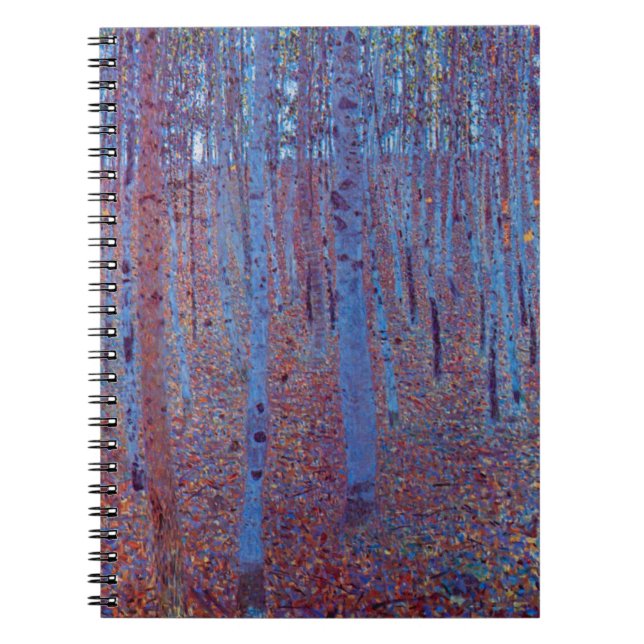 Carnet Forêt de hêtres par Gustav Klimt, Art Nouveau Vint (Devant)