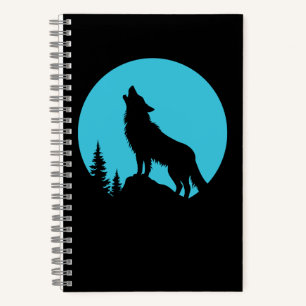 Carnet Forêt de loups Nature Extérieur Silhouette fauniqu