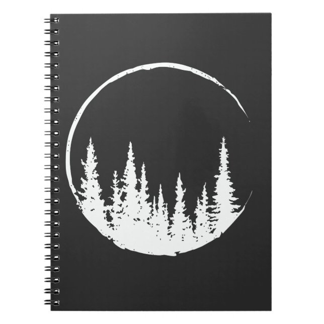 Carnet Forêt Florale Arbre Arbre Aimant Forêt Arbre (Devant)