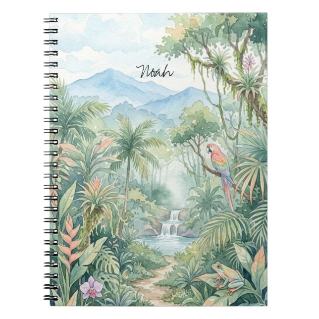 Carnet Forêt tropicale verte (Devant)