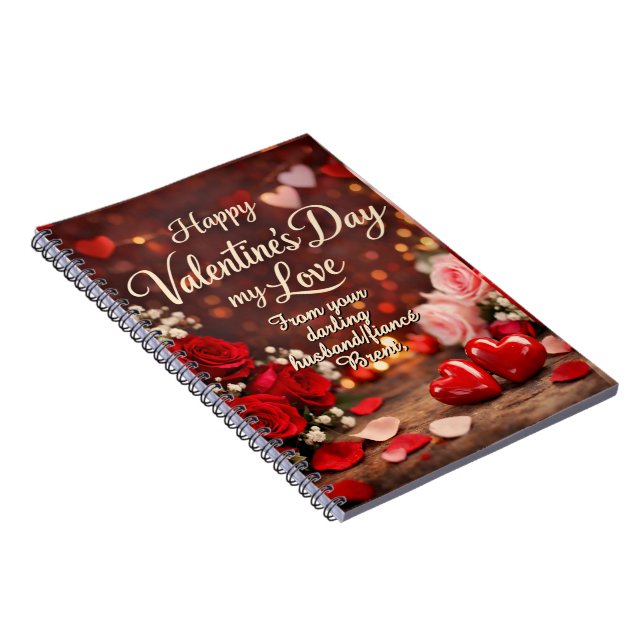 Carnet 'Forever Your Valentine' Spiral Photo Notebook (Côté Droit)