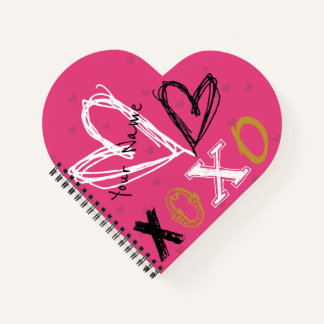 Carnet Forme cardiaque XOXO