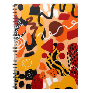 Carnet Formes géométriques de dessin à la main Abstraites