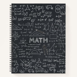 Carnet Formules Math Chalkboard
