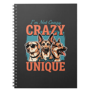 Carnet Fou amoureux de chien unique