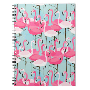 Carnet Foule rose et blanche des Flamants roses