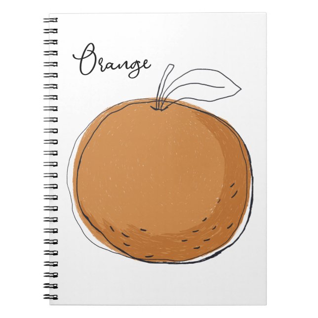 Carnet Fourre-tout aux fruits orange (Devant)