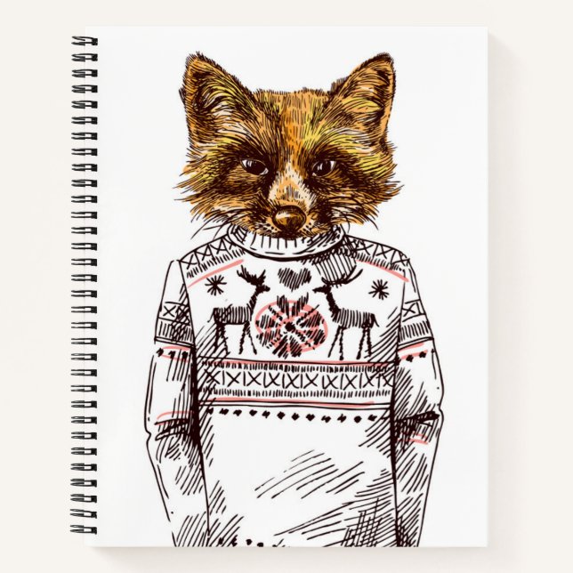 Carnet Foxy habillé Fox (Devant)