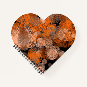 Carnet Fractage Art Cuivre Cercles géométriques Swirl Man