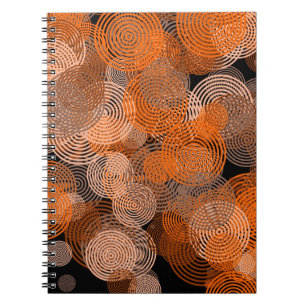 Carnet Fractage Art Cuivre Cercles géométriques Swirl Man