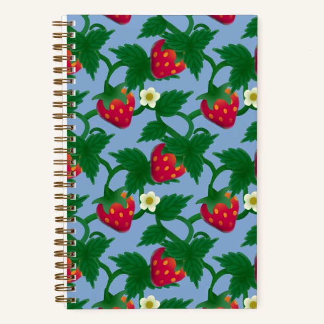Carnet Fraise Bleue (Recto)