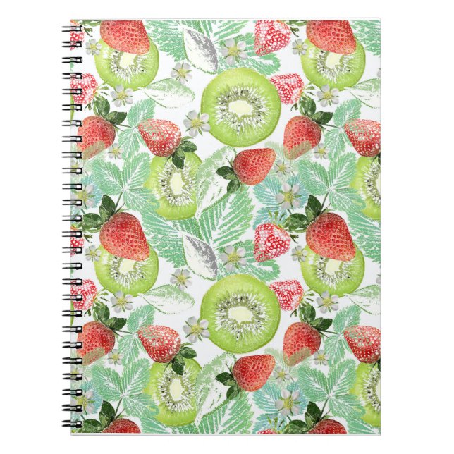 Carnet Fraise et kiwi. (Devant)