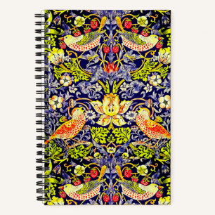 Carnet Fraise Thief Oiseaux William Morris