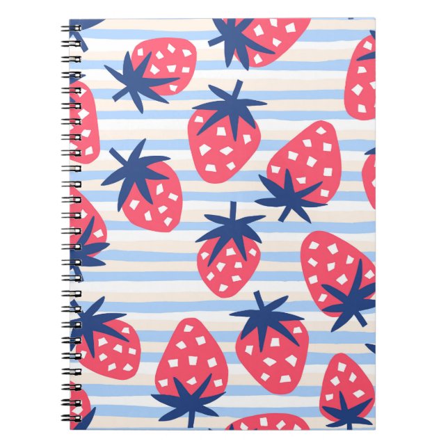Carnet Framboise Art : Motif doux sans couture